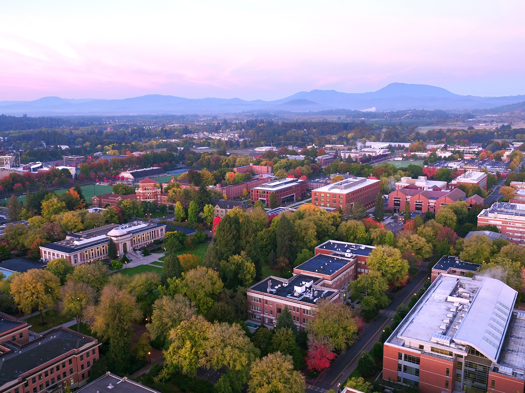 Arial View of Oregon State University Campus